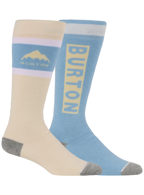 BURTON Women's Weekend Midweight 2 Pack Snow Socks Airstream Blue Women's Snowboard Socks Burton 