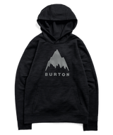 BURTON Kids Oak Pullover Hoodie True Black Heather Boy's Pullover Hoodies Burton 