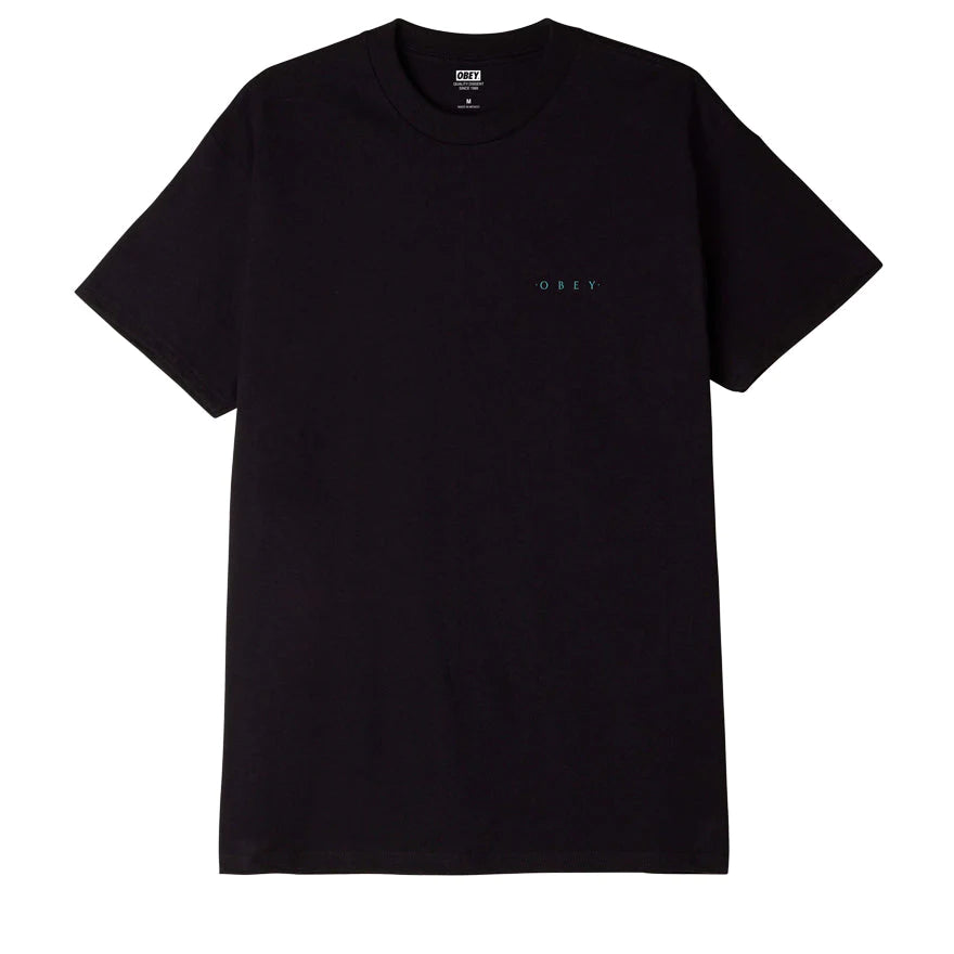 OBEY Vanishing Point Classic T-Shirt Black Men's Short Sleeve T-Shirts Obey 