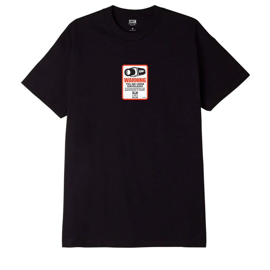 OBEY Surveillance T-Shirt Black Men's Short Sleeve T-Shirts Obey 