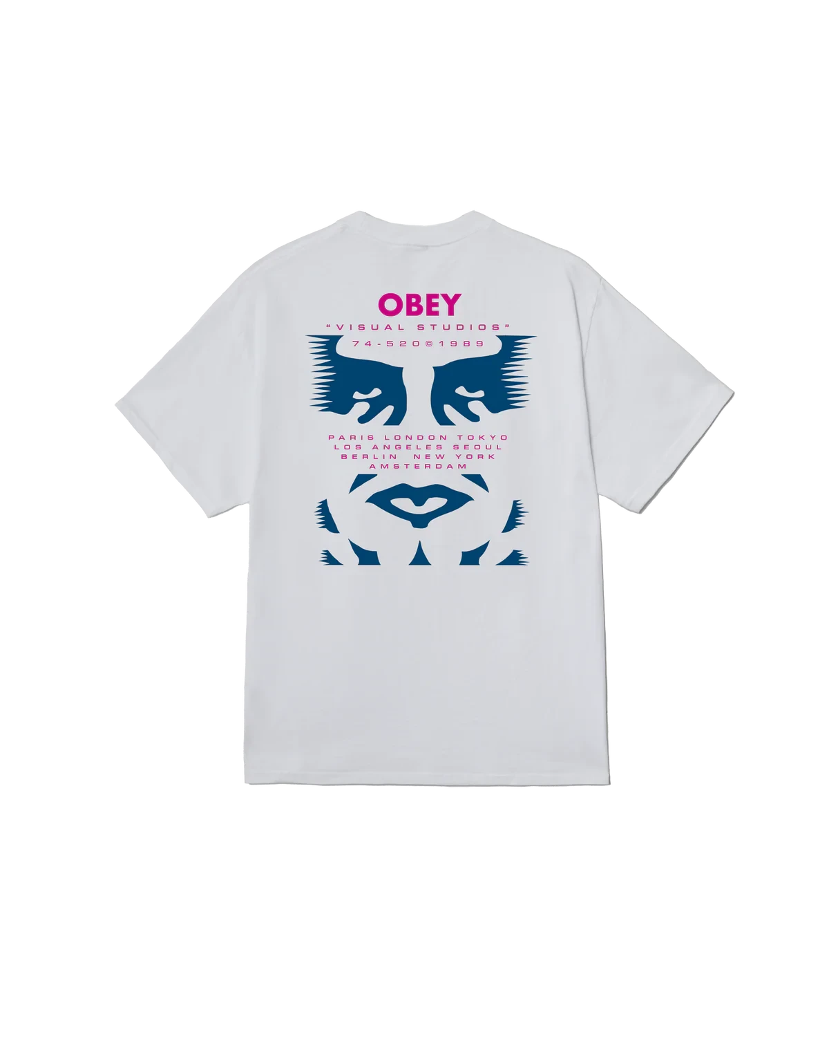OBEY Visual Studies T-Shirt White Men's Short Sleeve T-Shirts Obey 