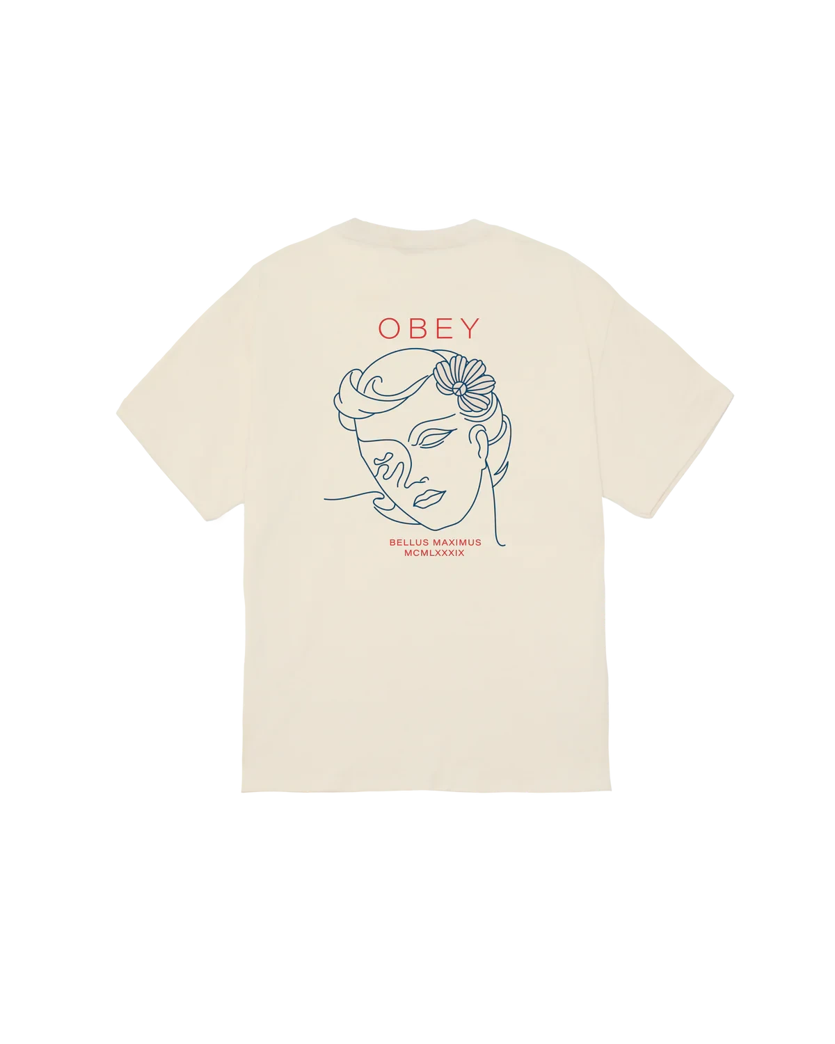 OBEY Bella Maximus T-Shirt Cream Men's Short Sleeve T-Shirts Obey 