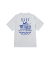 OBEY House of Subversion T-Shirt White Men's Short Sleeve T-Shirts Obey 