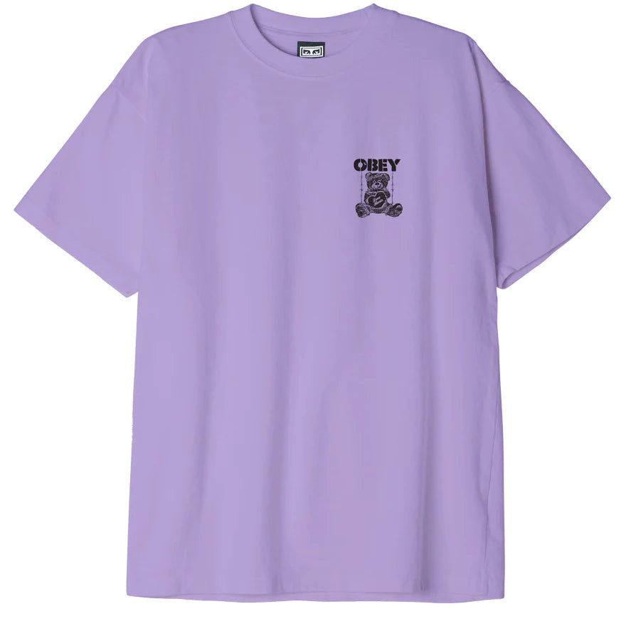 OBEY Love Hurts Heavyweight T-Shirt Digital Lavender Men's Short Sleeve T-Shirts Obey 