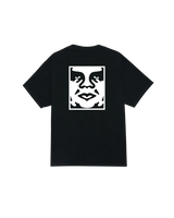 OBEY Bold Icon Face Pigment Heavyweight T-Shirt Pigment Dusty Black Men's Short Sleeve T-Shirts Obey 