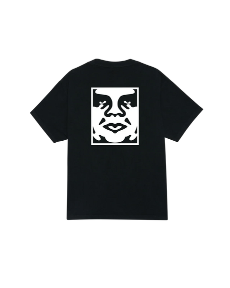 OBEY Bold Icon Face Pigment Heavyweight T-Shirt Pigment Dusty Black Men's Short Sleeve T-Shirts Obey 