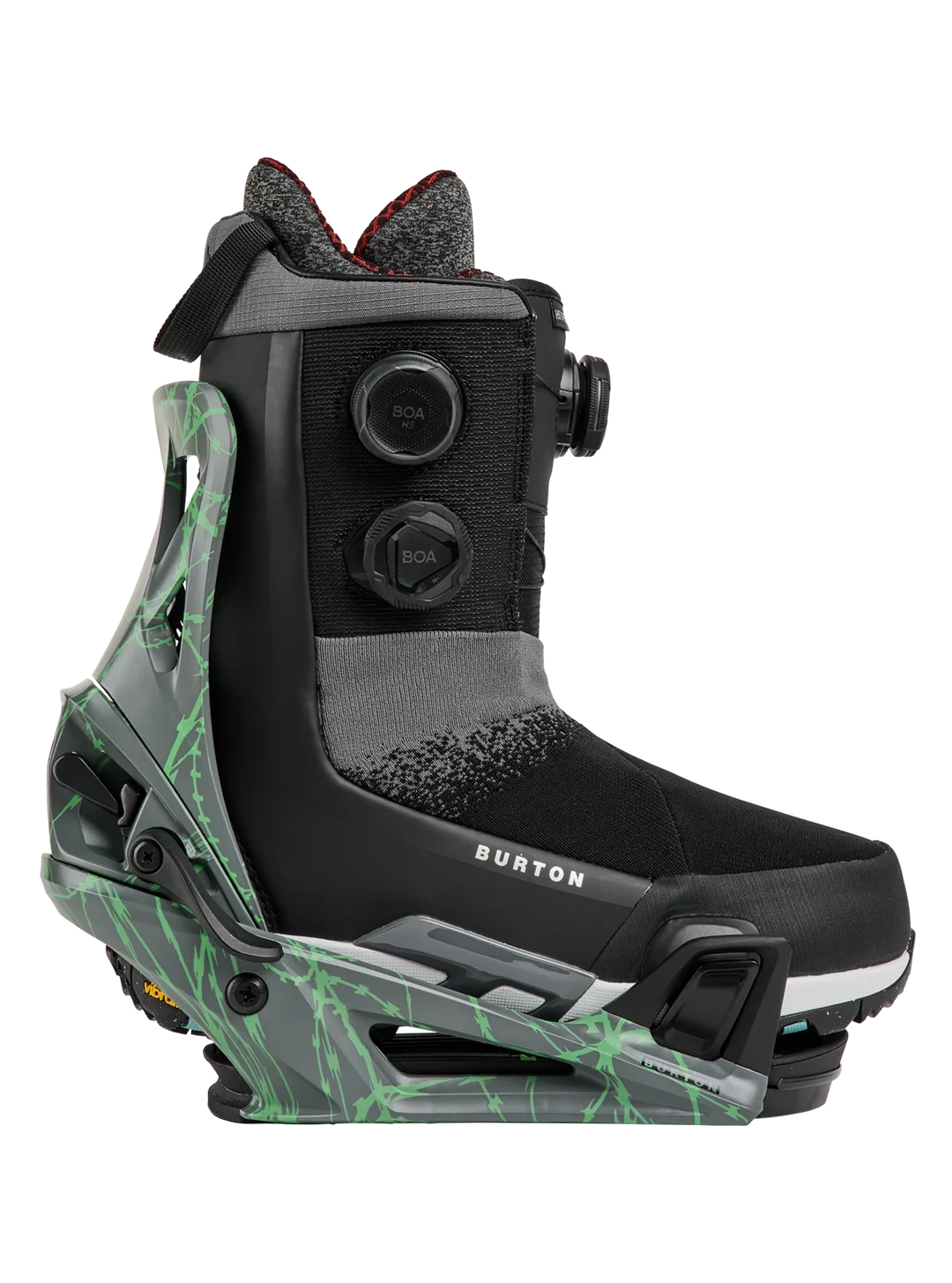 BURTON Step On Snowboard Bindings Gray/Green Voltage 2027 Men's Snowboard Bindings Burton 
