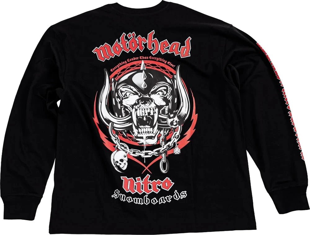 NITRO Motörhead x Nitro Long Sleeve T-Shirt Black Men's Long Sleeve T-Shirts Nitro 