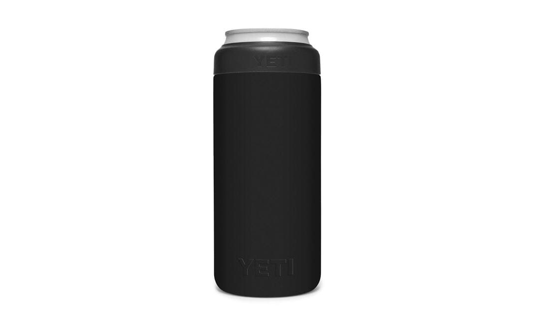 YETI Rambler 355 ML Colster Slim Can Insulator Black Drinkware Yeti 