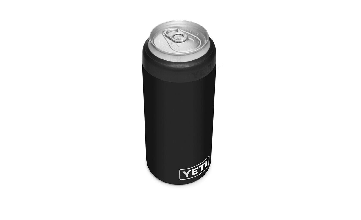YETI Rambler 355 ML Colster Slim Can Insulator Black Drinkware Yeti 