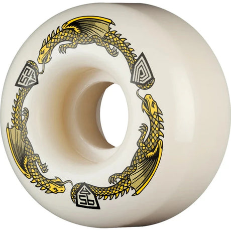 POWELL PERALTA Dragon Formula Yellow 52mm x 31mm 95A V1 Skateboard Wheels Skateboard Wheels Powell Peralta 
