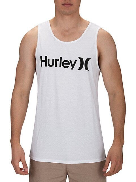 HURLEY Everyday One And Only Solid Tank White Men's Tank Tops Hurley 