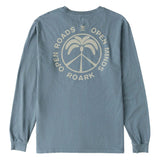 ROARK Peace Palm Long Sleeve T-Shirt Slate Men's Long Sleeve T-Shirts Roark Revival 