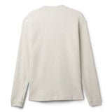 NB NUMERIC Waffle Knit Long Sleeve Knit Oatmeal Heather Men's Long Sleeve T-Shirts New Balance 