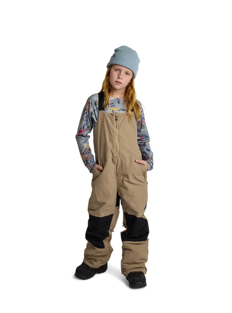 BURTON Kid's Skylar 2L Bib Snow Pants Summit Taupe 2026 Youth Snow Pants Burton 