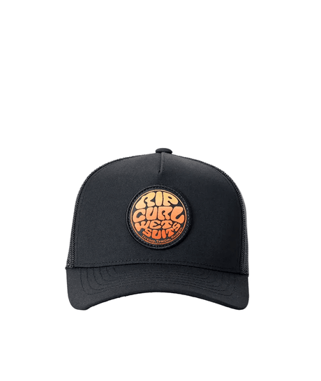 RIP CURL Boys Wetsuit Icon Trucker Hat Washed Black Boy's Hats Rip Curl 