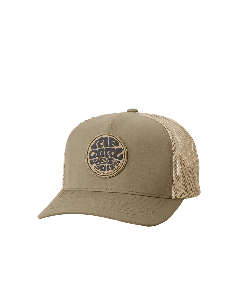 RIP CURL Wetsuit Icon Trucker Cap Dusty Olive Men's Hats Rip Curl 