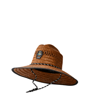 RIP CURL Logo Straw Hat Brown Men's Straw Hats Rip Curl 