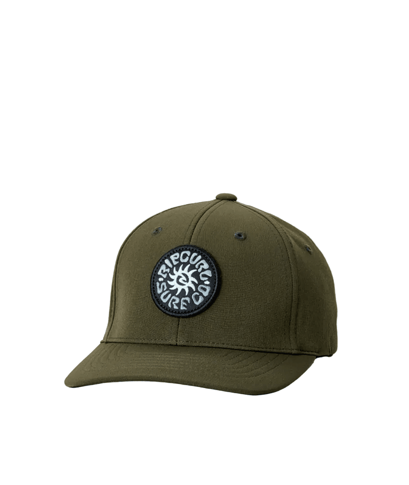 RIP CURL Youth Rinsed Flexfit Cap Olive Boy's Hats Rip Curl 