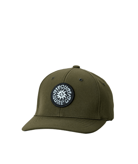 RIP CURL Youth Rinsed Flexfit Cap Olive Boy's Hats Rip Curl 