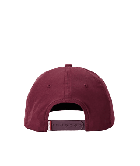 RIP CURL Pacific Rinse Felxfit Snapback Hat Burgundy Men's Hats Rip Curl 