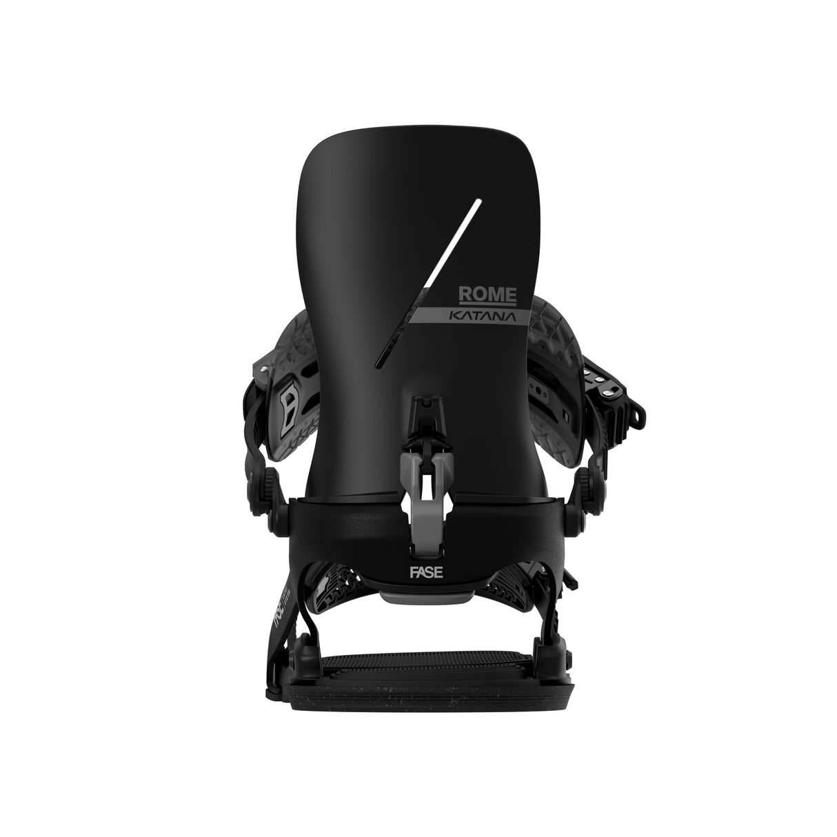 ROME Katana AsymWrap FASE Snowboard Bindings Black 2026 Men's Snowboard Bindings Rome 
