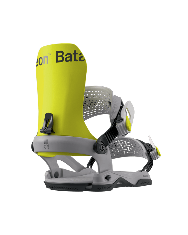 BATALEON Chaos AsymWrap Snowboard Bindings Neon Yellow 2026 Men's Snowboard Bindings Bataleon 