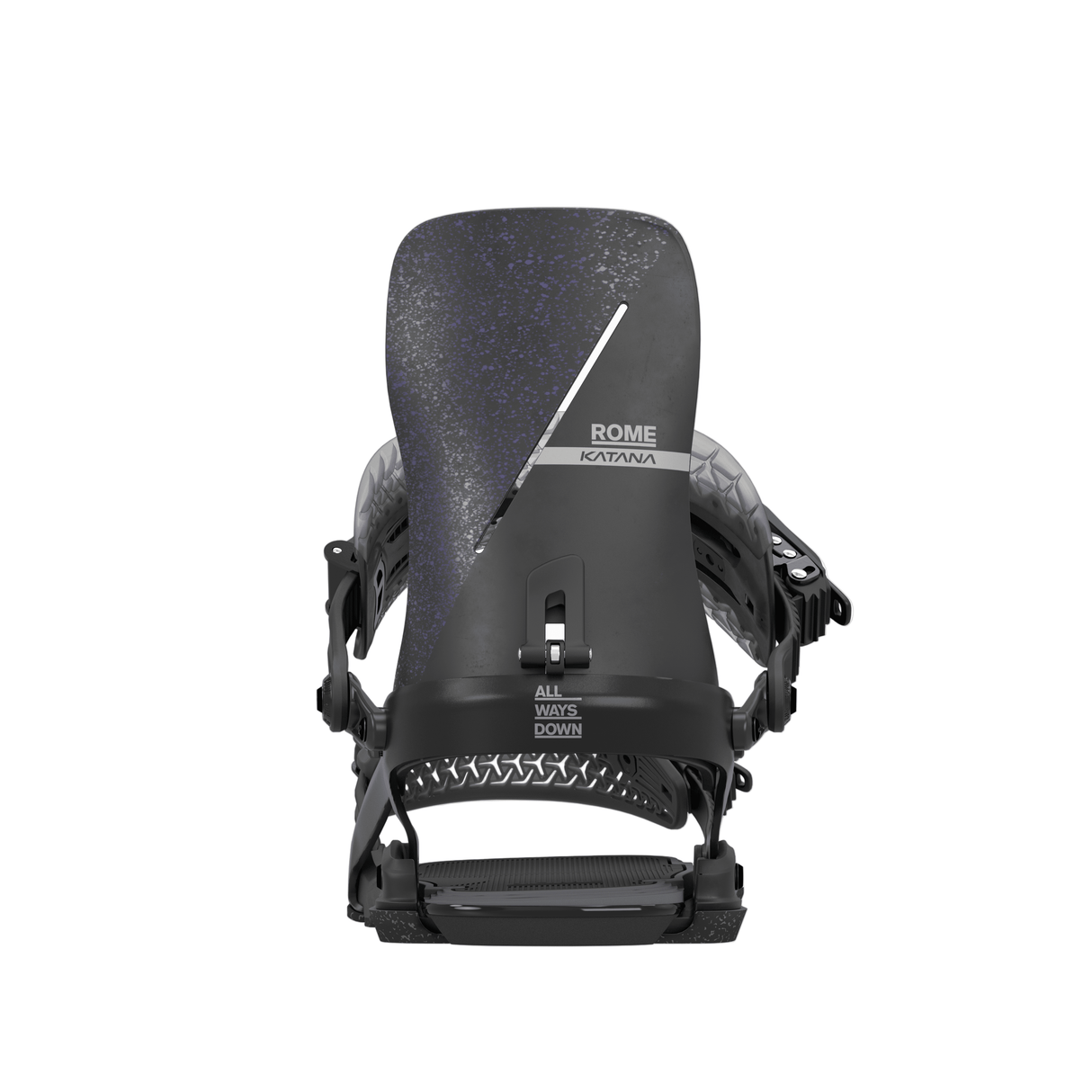 ROME Women's Katana AsymWrap Snowboard Bindings Black 2026 Women's Snowboard Bindings Rome 