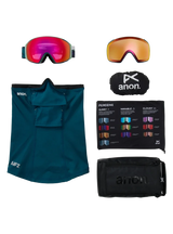 ANON M4S Toric Family Tree - Perceive Sunny Red + Perceive Cloudy Burst + MFI Face Mask Snow Goggle Snow Goggles Anon 