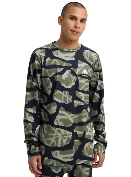 BURTON Lightweight X Crewneck Base Layer Graffiti Camo Men's Base Layers Burton 