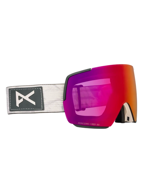 ANON M5 Low Bridge Sediment - Perceive Sunny Red + Perceive Cloudy Burst + MFI Face Mask Snow Goggle Snow Goggles Anon 