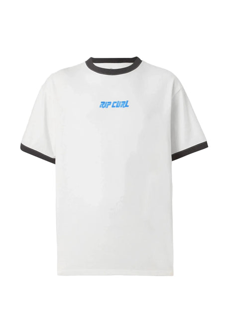 RIP CURL Liquid Trips Ringer T-Shirt Bone Men's Short Sleeve T-Shirts Rip Curl 