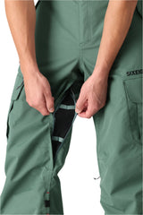 686 Smarty 3-In-1 Cargo Snowboard Pants Cypress Green 2025 Men's Snow Pants 686 