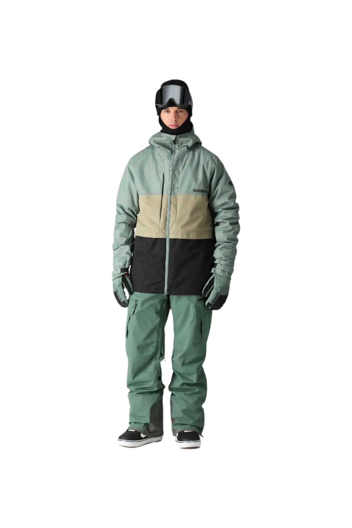 686 Smarty 3-In-1 Cargo Snowboard Pants Cypress Green 2025 Men's Snow Pants 686 