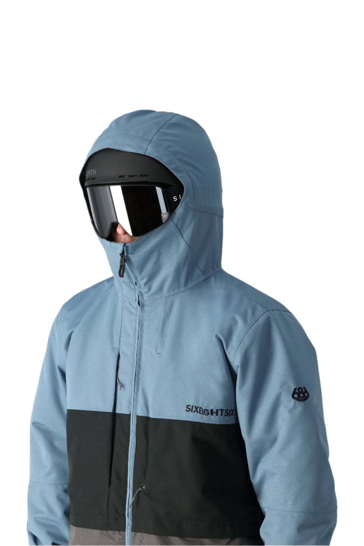 686 Smarty 3-In-1 Form Snowboard Jacket Stellar Blue Colorblock 2025 Men's Snow Jackets 686 