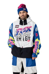 686 Fox Racing Shell Anorak Snow Jacket Fox White Colorblock 2026 Men's Snow Jackets 686 