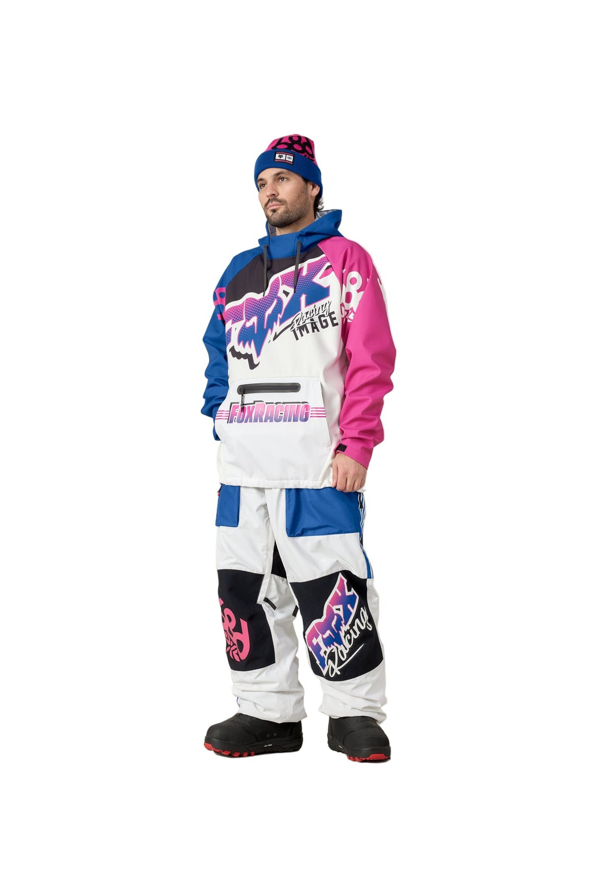 686 Fox Racing Shell Snow Pants Fox White Colorblock 2026 Men's Snow Pants 686 