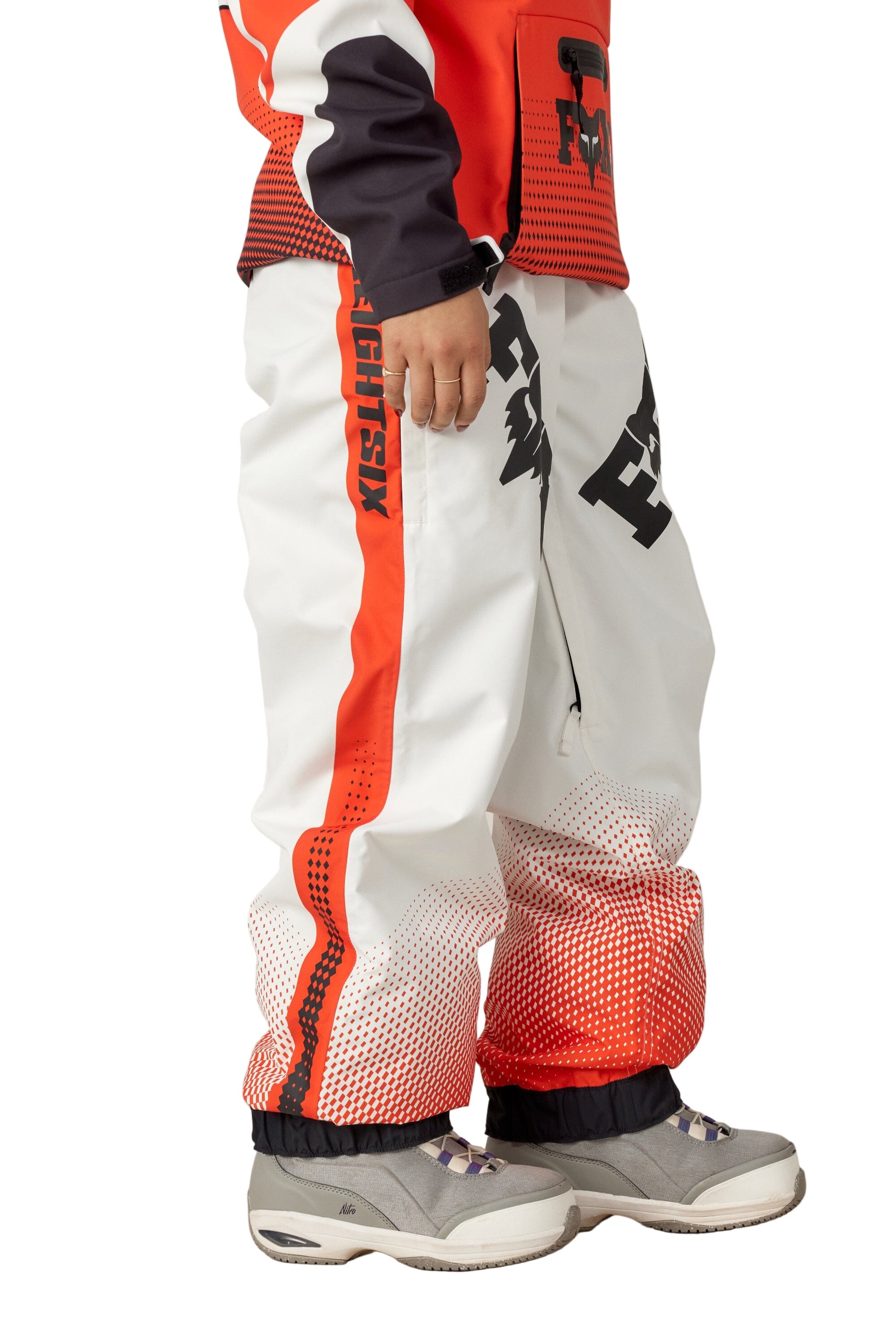 686 Women's Fox Racing Shell Snow Pants Fox Flare Colorblock 2026 Women's Snow Pants 686 