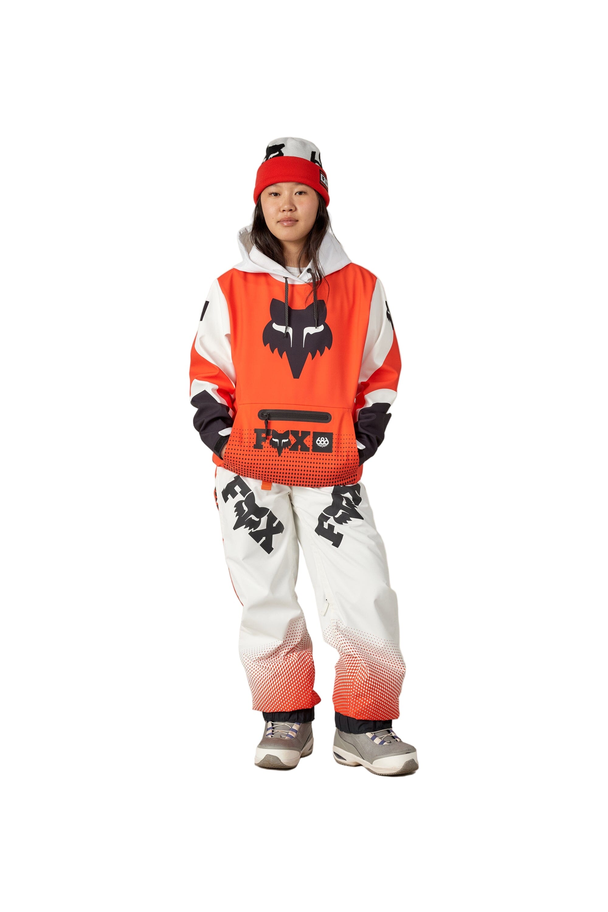 686 Women's Fox Racing Shell Snow Pants Fox Flare Colorblock 2026 Women's Snow Pants 686 