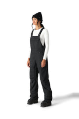 686 Women's Black Magic Insulated Bib Snowboard Pants Black Geo Jacquard 2025 Women's Snow Bib Pants 686 