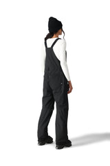 686 Women's Black Magic Insulated Bib Snowboard Pants Black Geo Jacquard 2025 Women's Snow Bib Pants 686 