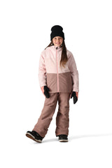 686 Girl's Athena Insulated Snowboard Jacket Pink Pearl Colourblock 2025 Youth Snow Jackets 686 