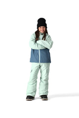 686 Girl's Athena Insulated Snowboard Jacket Seaglass Colourblock 2025 Youth Snow Jackets 686 