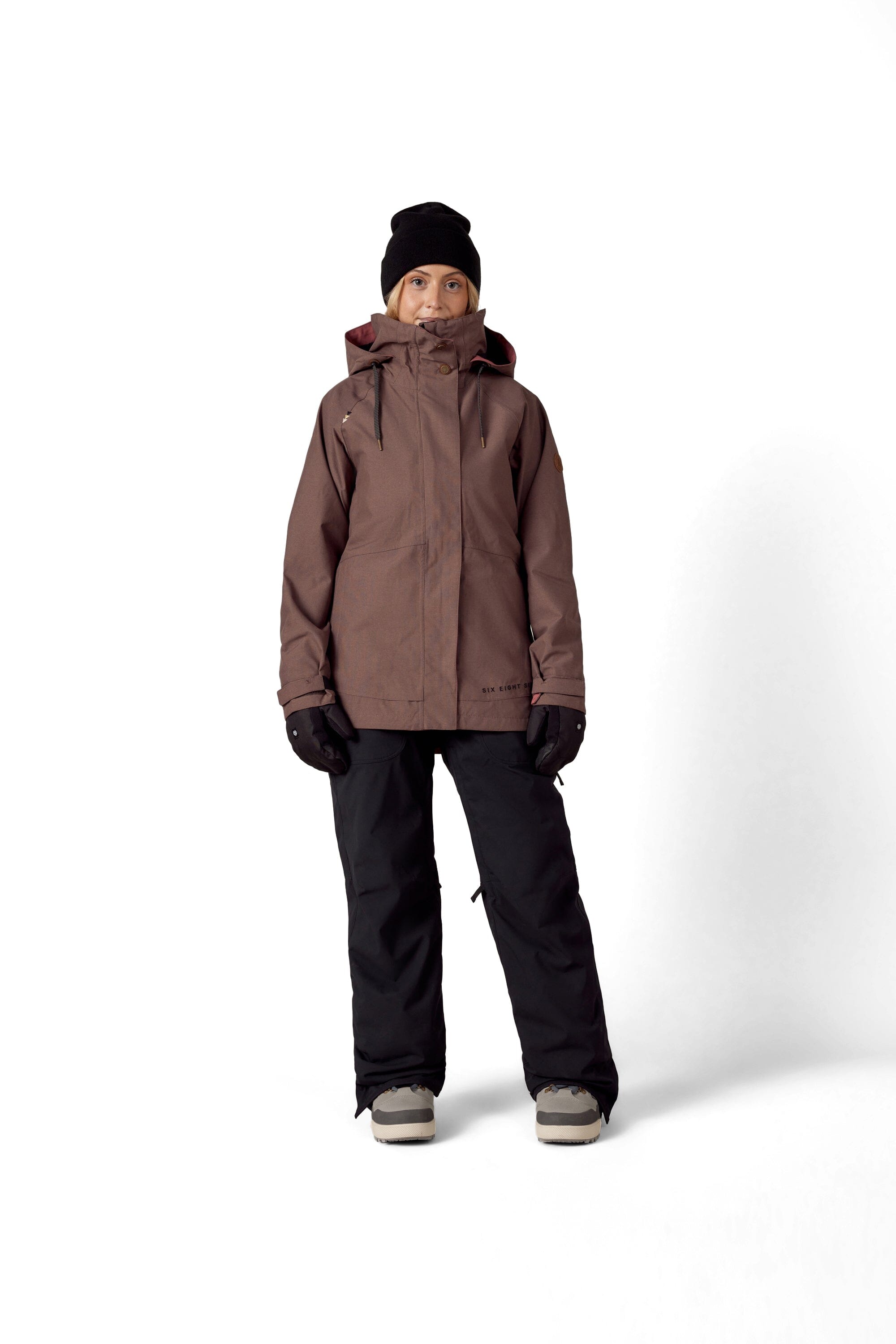 686 Women's Smarty 3-In-1 Spellbound Snow Jacket Peppercorn Dobby 2026 Women's Snow Jackets 686 