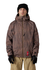 686 Dojo Shell Snow Jacket Brown Crinkle Wash 2027 Men's Snow Jackets 686 