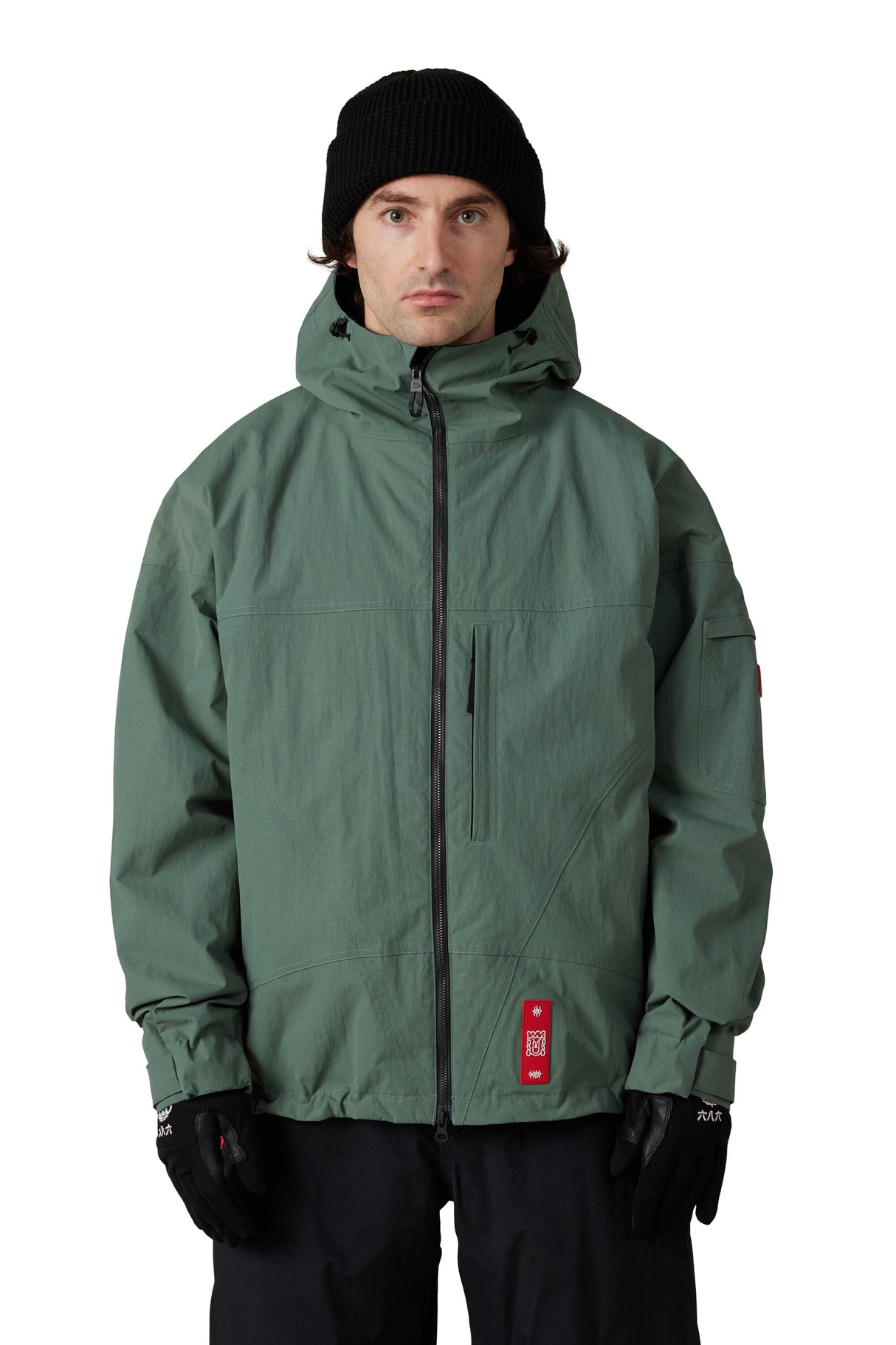 686 Dojo Shell Snow Jacket Faded Green Crinkle 2027 Men's Snow Jackets 686 