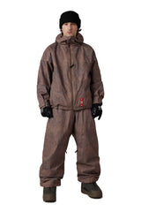 686 Dojo Shell Snow Pants Brown Crinkle Wash 2027 Men's Snow Pants 686 