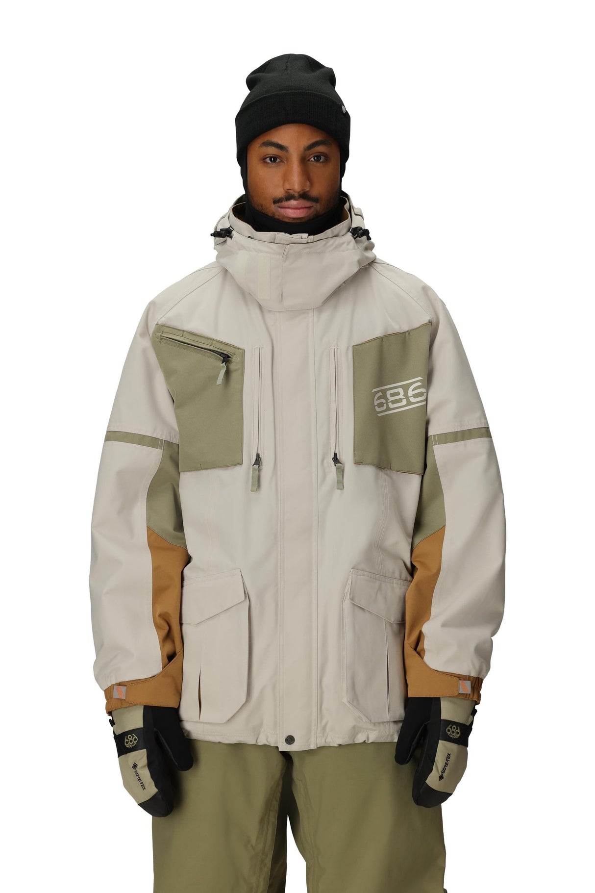 686 2001 Transfer Snowboard Jacket Limestone Colorblock 2026 Men's Snow Jackets 686 