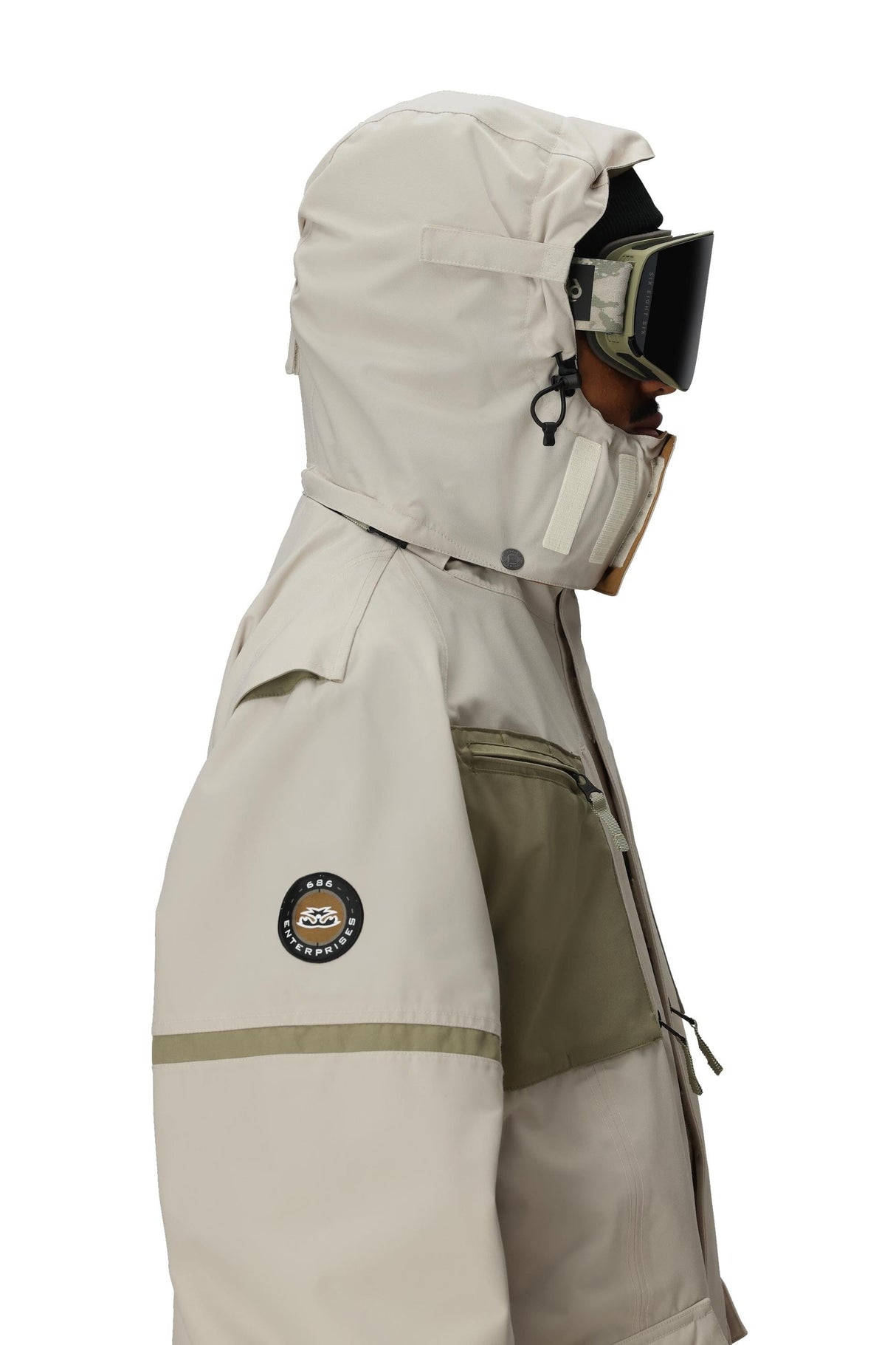 686 2001 Transfer Snowboard Jacket Limestone Colorblock 2026 Men's Snow Jackets 686 