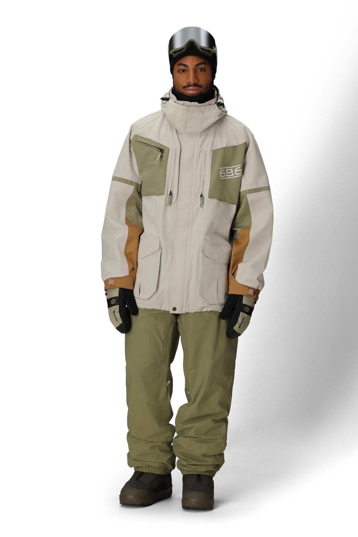 686 2001 Transfer Snowboard Jacket Limestone Colorblock 2026 Men's Snow Jackets 686 